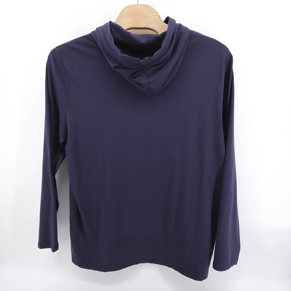 NEW Polo Ralph Lauren Classic Fit Hoodie Navy Lightweight Long Sleeve Mens XXL